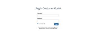 
                            8. Aegis Dashboard - Customer Portal