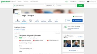 
                            7. Aegis Therapies - Stay away and protect yourself! | Glassdoor