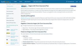 
                            5. Aegon Life iTerm Insurance Plan - Features & Benefits