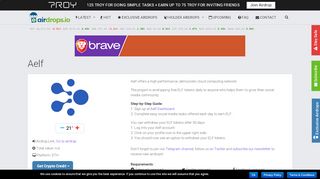 
                            4. Aelf Airdrop » Claim free ELF tokens