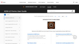 
                            2. AEM 6.3 Forms User Guide - Adobe Help Center
