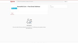 
                            5. Aemail4U.Com – Free Email Address - Quora