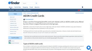 
                            7. AEON Credit Cards Review | Compare & Apply | finder …