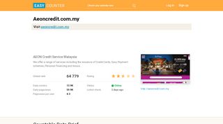 
                            3. Aeoncredit.com.my: AEON Credit Service Malaysia