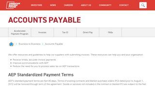 
                            7. AEP Accounts Payable - AEP.com