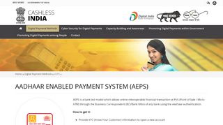 
                            6. AePS - Cashless India