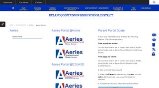 
                            8. Aeries / Aeries Portal - Delano Joint Union High School District