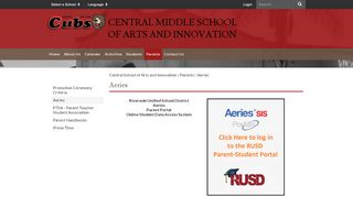 
                            8. Aeries - Central School of Arts and Innovation - Central Middle School