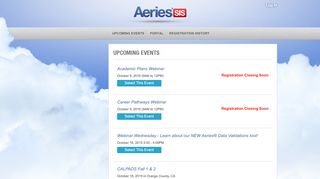 
                            6. Aeries Event Registration - Aeries Upcoming Events