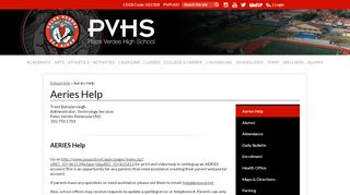 
                            4. Aeries Help - School Info - Palos Verdes High School