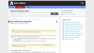 
                            6. Aeries Mobile Portal App Configuration : Aeries Software