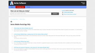 
                            7. Aeries Mobile Portal App FAQs : Aeries Software