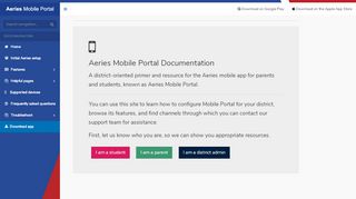 
                            8. Aeries Mobile Portal Documentation - Home