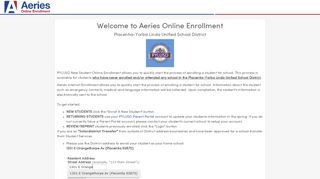 
                            5. Aeries Online Enrollment - enroll.pylusd.org