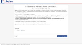 
                            7. Aeries Online Enrollment