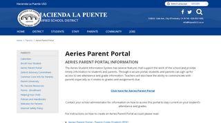 
                            3. Aeries Parent Portal - hlpschools.org