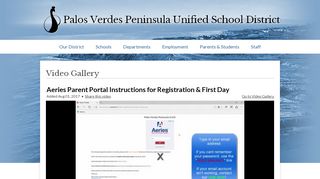 
                            9. Aeries Parent Portal Instructions for Registration & First Day | Palos ...