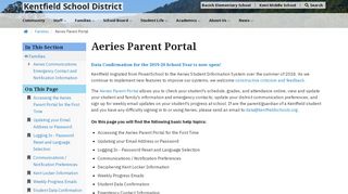 
                            6. Aeries Parent Portal - Kentfield School District