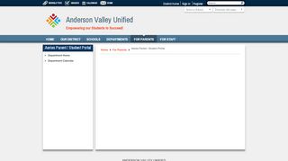 
                            9. Aeries Parent / Student Portal / Department Home - Anderson Valley ...