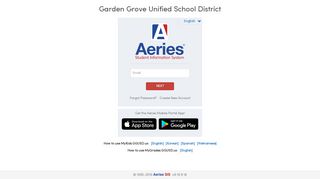 
                            7. Aeries: Portals - Garden Grove Unified School District