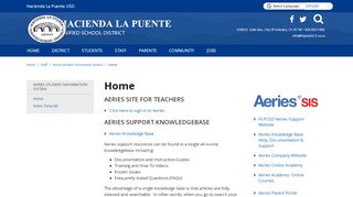 
                            1. Aeries Student Information System - Hacienda La Puente ...