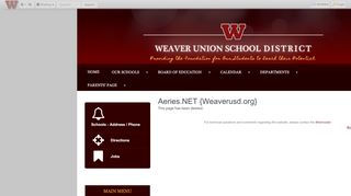 
                            7. Aeries.NET {Weaverusd.org} • Page - Weaver Union School District