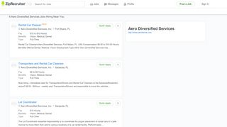 
                            4. AERO DIVERSIFIED SERVICES Jobs (Now Hiring) Near Me ...