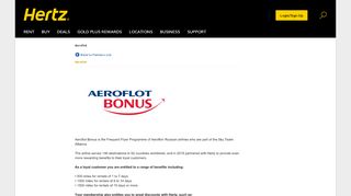 
                            8. Aeroflot - hertz.com