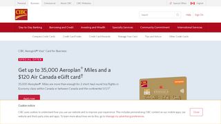 
                            2. Aerogold Visa Card for Your Business | CIBC