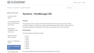 
                            3. Aerohive - HiveManager NG – Help Center