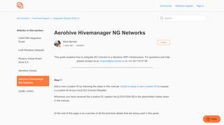 
                            9. Aerohive Hivemanager NG Networks – SO Connect