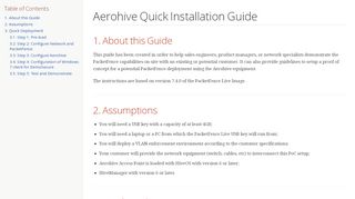 
                            9. Aerohive Quick Installation Guide - PacketFence