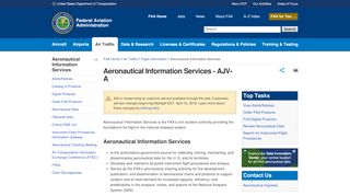 
                            3. Aeronautical Information Services - AJV-A - FAA