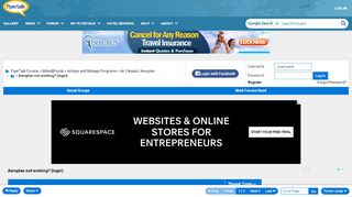 
                            8. Aeroplan not working? (login) - FlyerTalk Forums