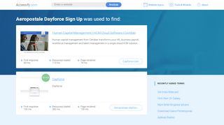 
                            5. Aeropostale Dayforce Sign Up at top.accessify.com