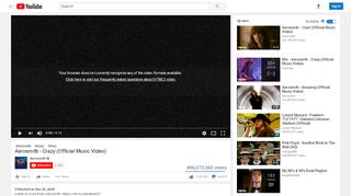 
                            6. Aerosmith - Crazy (Official Music Video) - YouTube