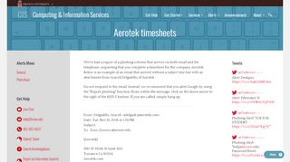 
                            5. Aerotek timesheets | Computing & Information Services