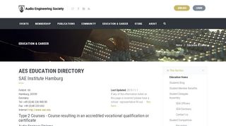 
                            7. AES Education Directory » SAE Institute Hamburg