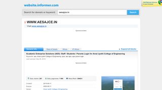 
                            1. aesajce.in at WI. Academic Enterprise Solutions (AES)- Staff / Students ...