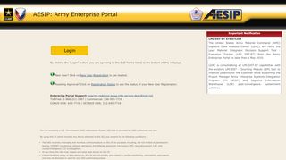 
                            3. AESIP: Army Enterprise Portal