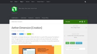 
                            2. Aether Dimension [Creation] | Minecraft PE Maps - MCPE DL