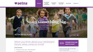 
                            1. Aetna 401(k) Plan | Welcome