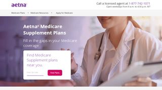 
                            6. Aetna Medicare Supplement | Medigap Plans | 855-200-5713