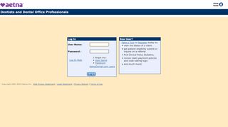 
                            4. Aetna Provider Web Log In