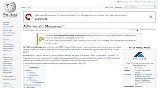 
                            2. Aetos Security Management - Wikipedia