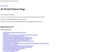 
                            2. AF Portal Failover Page - AF.mil