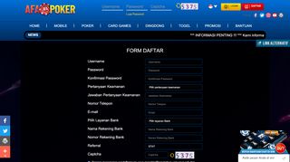 
                            4. AfaPoker | AfaPoker Dengan Link Terbaru