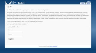
                            5. AFAS Eagle-i Log On - the AFAS Application Portal - Air Force Aid ...