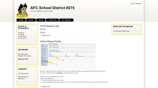 
                            1. AFC School District #275 | 