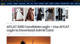 
                            8. AFCAT 2018 Candidate Login - career.aglasem.com